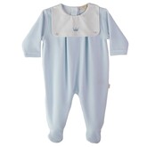 Baby Gi Baby Gi AW25 Little Royals Velour Babygrow - RY54