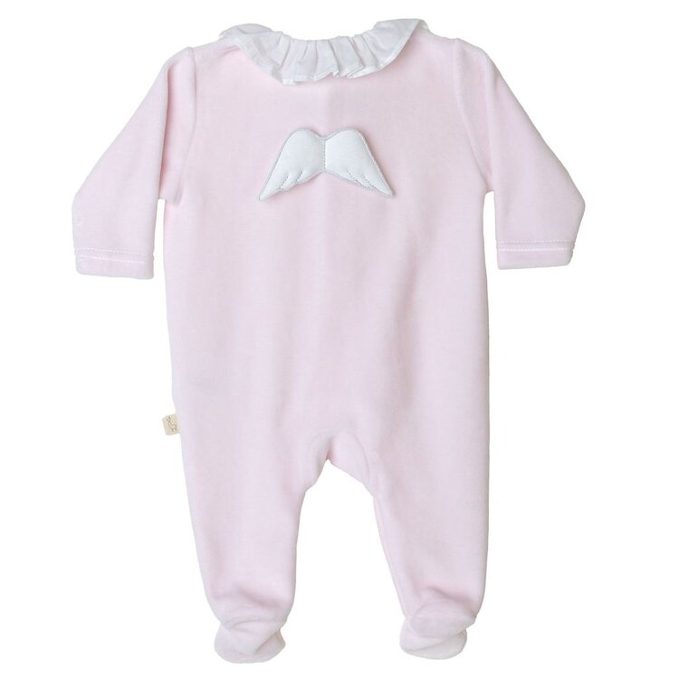 Baby Gi Baby Gi AW25 Frilly Angel Velour Babygrow - AG530G