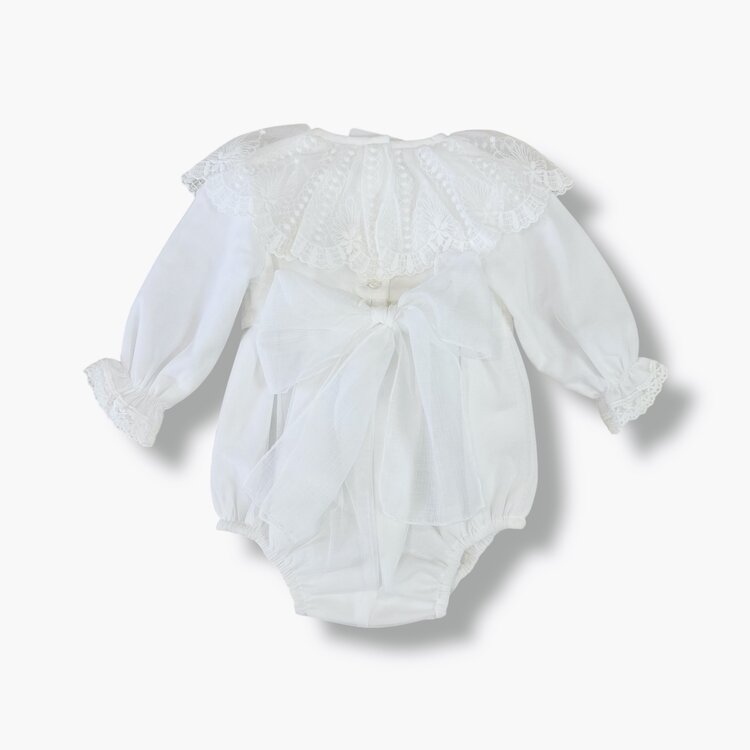 Artesania Granlei Artesania Granlei AW25 Frill Collar Romper - 225-110