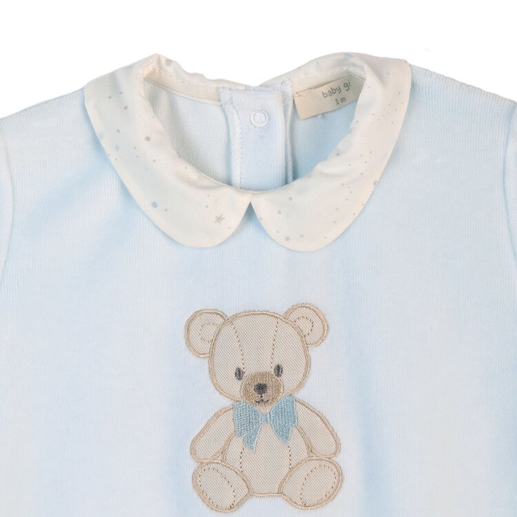 Baby Gi Baby Gi AW25 Velour Teddy Babygrow - TM50B