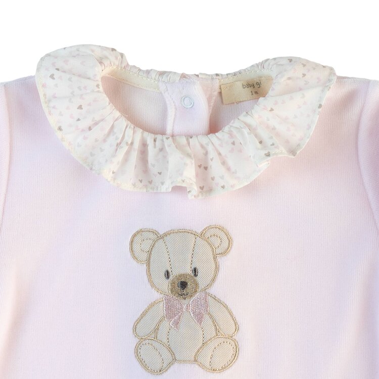 Baby Gi Baby Gi AW25 Velour Teddy Babygrow - TM50G