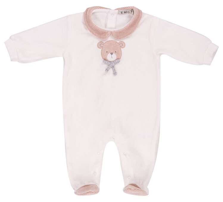 EMC EMC AW25 Velour Bear Babygrow - BQ5639