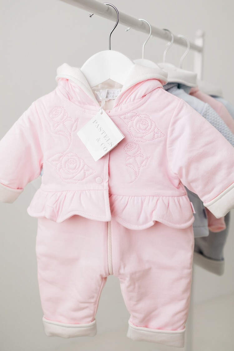 Pastels & Co Pastels & Co AW25 Lara Hooded Pramsuit - PA309G