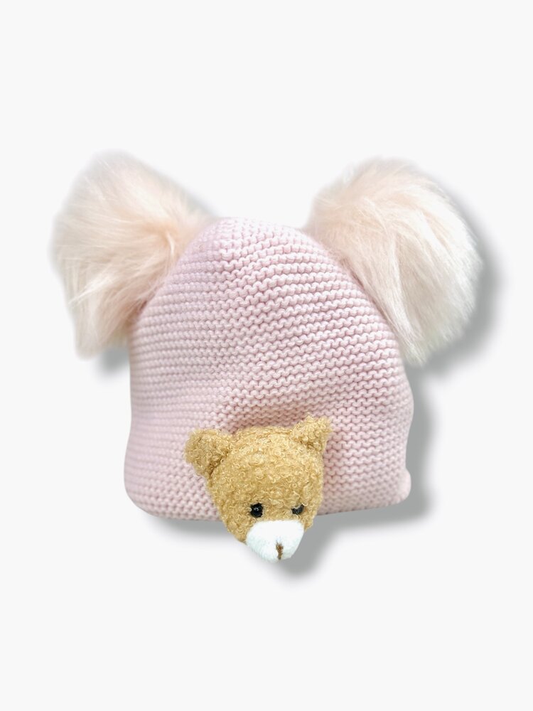 Meia Pata Meia Pata Fuzzy Bear Double Pom Hat AW24