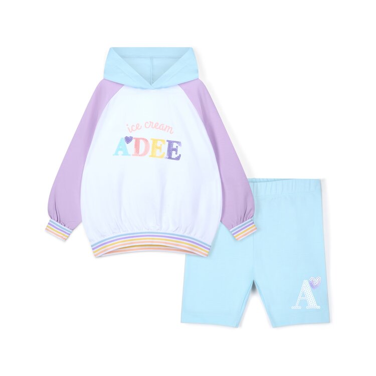 ADee A*Dee SS26 Sissy Colour Block Hoody Cycle Short Set