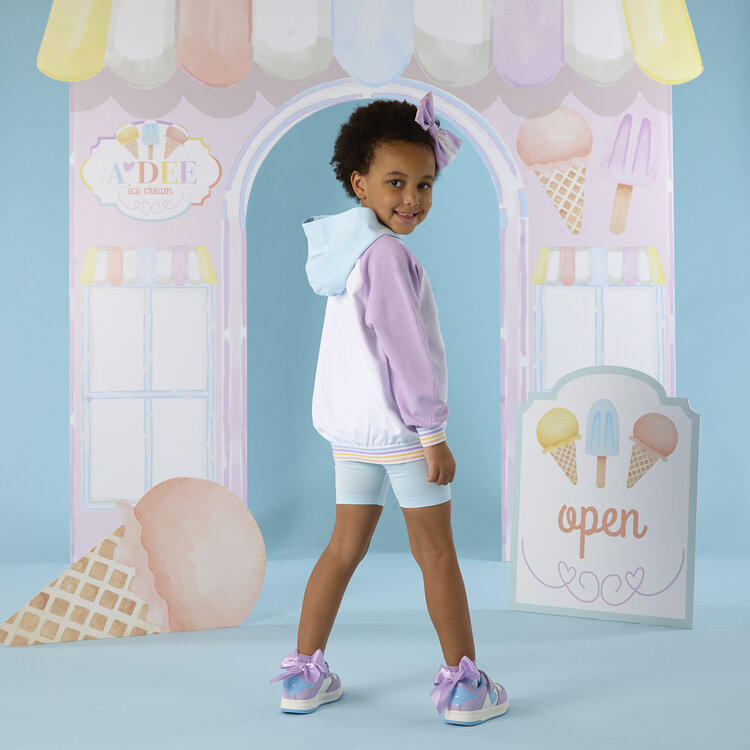 ADee A*Dee SS26 Sissy Colour Block Hoody Cycle Short Set