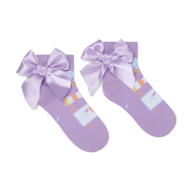 ADee A*Dee SS26 Sade Ice Cream Print Ankle Socks