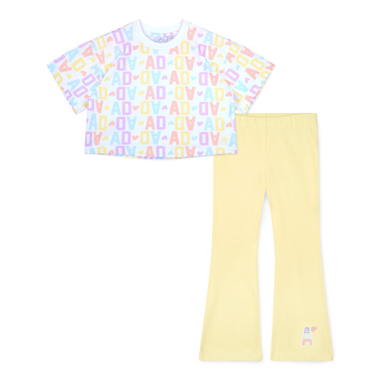 ADee A*Dee SS26 Samantha Initial Print Flare Set