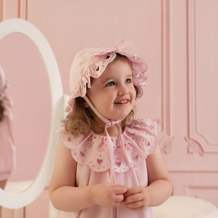 Little A Little A SS26 Olsen Broderie Anglaise Sun Hat