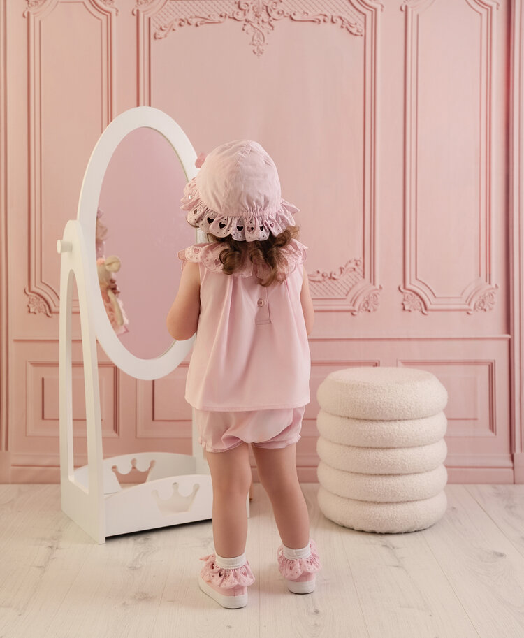 Little A Little A SS26 Olsen Broderie Anglaise Sun Hat