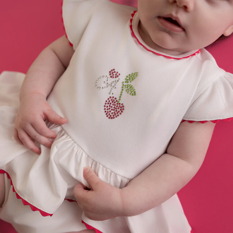 Little A Little A SS26 Peggy Cherry Romper