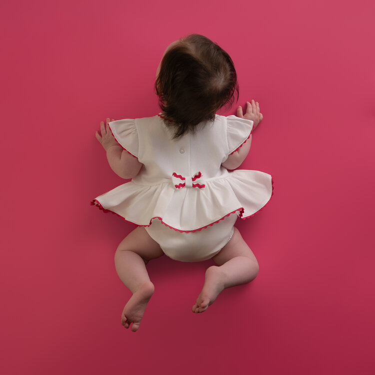 Little A Little A SS26 Peggy Cherry Romper