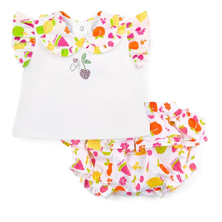 Little A Little A SS26 Pippa Fruit Print Jam Pant Set