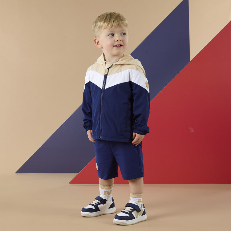 Mitch and Son Mitch & Son SS26 Peter Hooded Colour Block Jacket