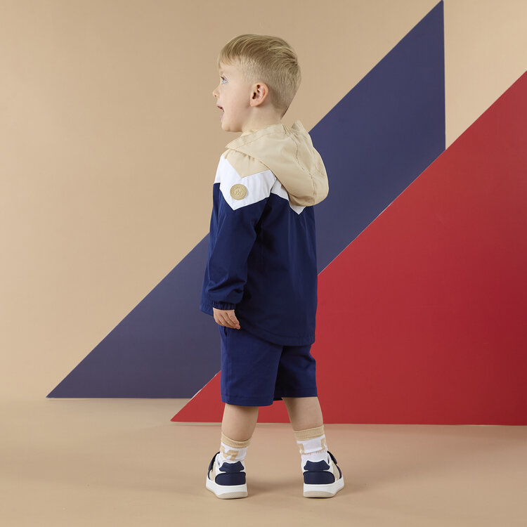 Mitch and Son Mitch & Son SS26 Peter Hooded Colour Block Jacket