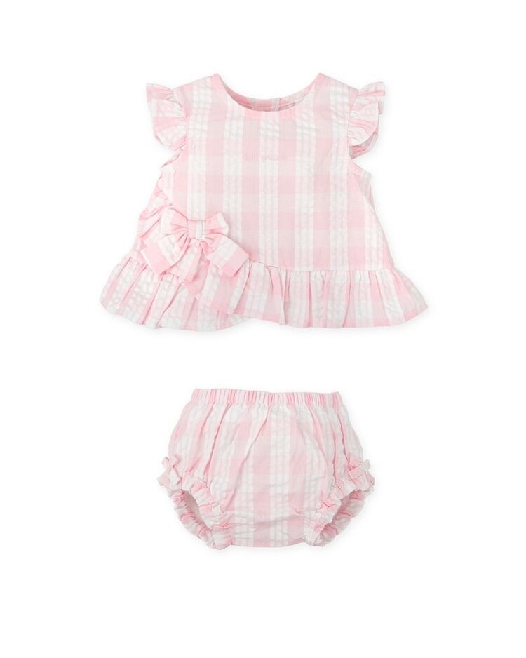 Tutto Piccolo Tutto Piccolo SS26 Gingham Pant Set - 2723