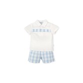 Tutto Piccolo Tutto Piccolo SS26 Gingham Polo & Short Set - 2702
