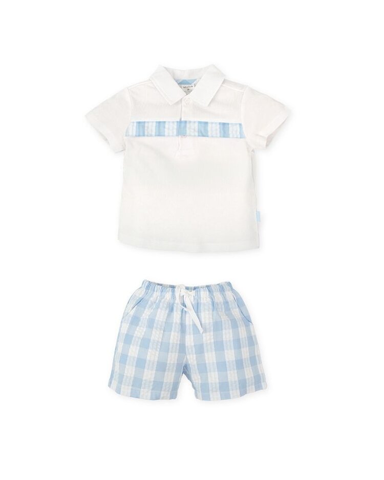 Tutto Piccolo Tutto Piccolo SS26 Gingham Polo & Short Set - 2702
