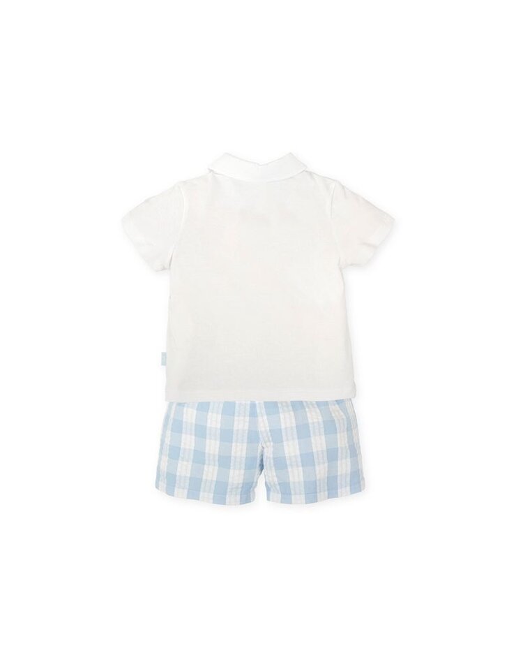 Tutto Piccolo Tutto Piccolo SS26 Gingham Polo & Short Set - 2702