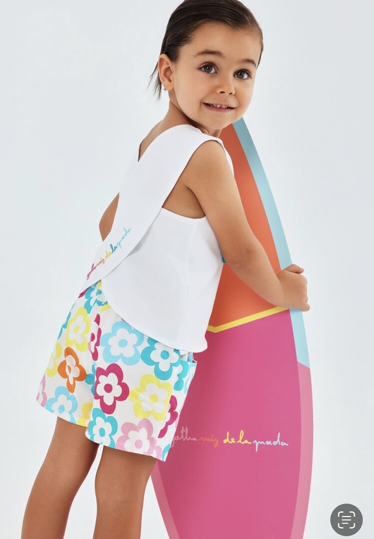 Agatha Ruiz de la Prada Agatha Ruiz de la Prada SS26 Flower Short Set - 8724