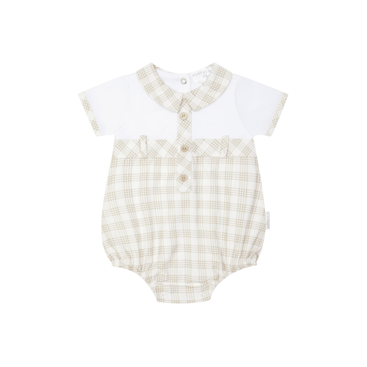Pastels & Co Pastels & Co SS26 Alcaig Check Romper