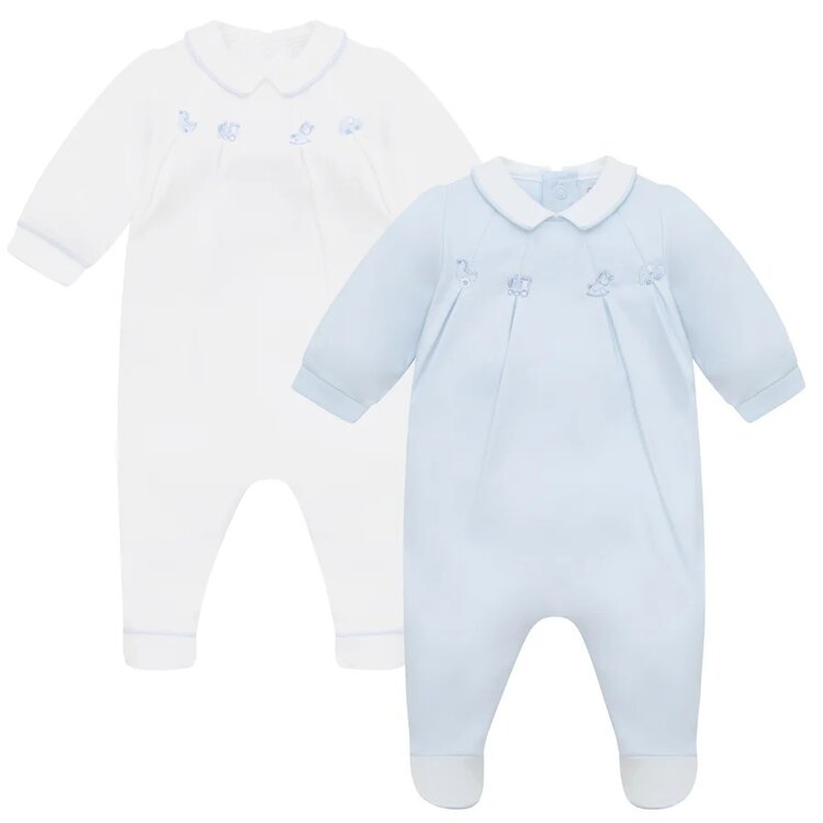 Emile et Rose Emile et Rose SS26 Lenny Twin Pack Babygrow