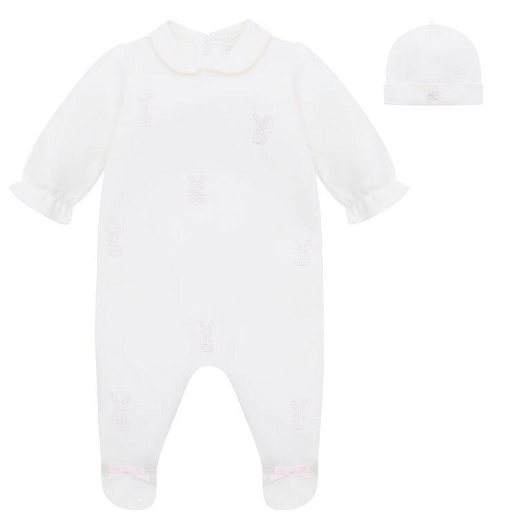 Emile et Rose Emile et Rose SS26 Lucy Bunny Babygrow & Hat
