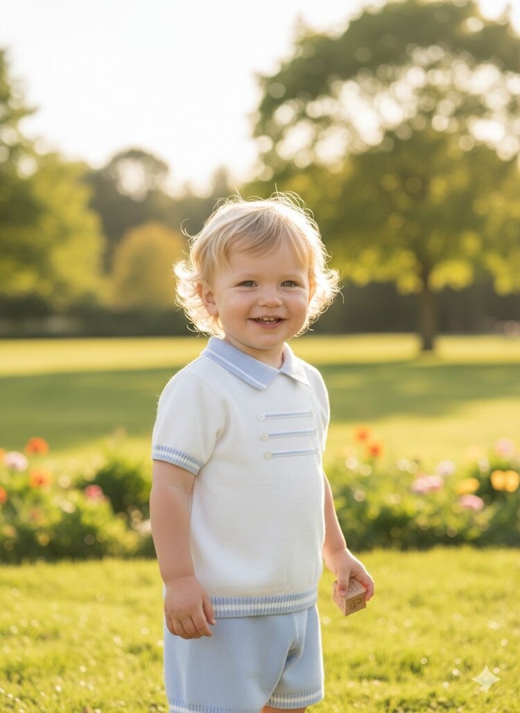 Sarah Louise SS26- Boys Knit Two Piece- 008246