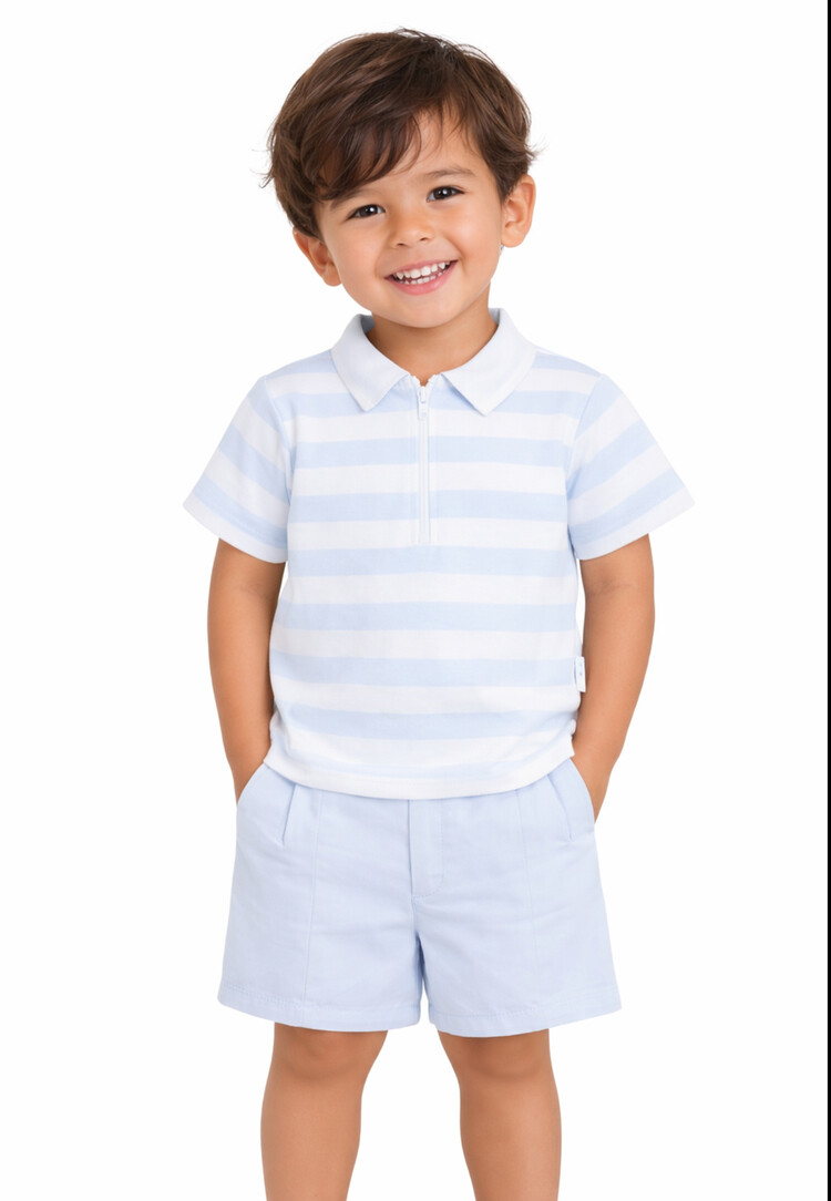 Pastels & Co Pastels & Co SS26 Brandon Polo & Short Set