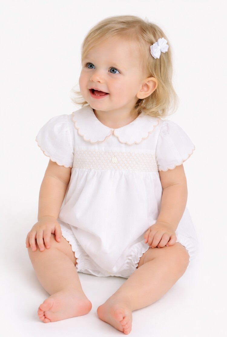 Patachou Patachou SS26 Smocked Romper - 3008