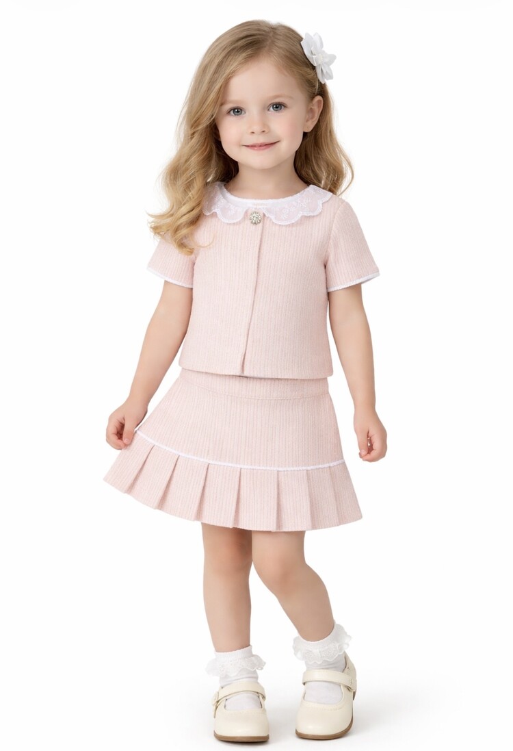 Patachou Patachou SS26 Pleated Skirt Set - 3550