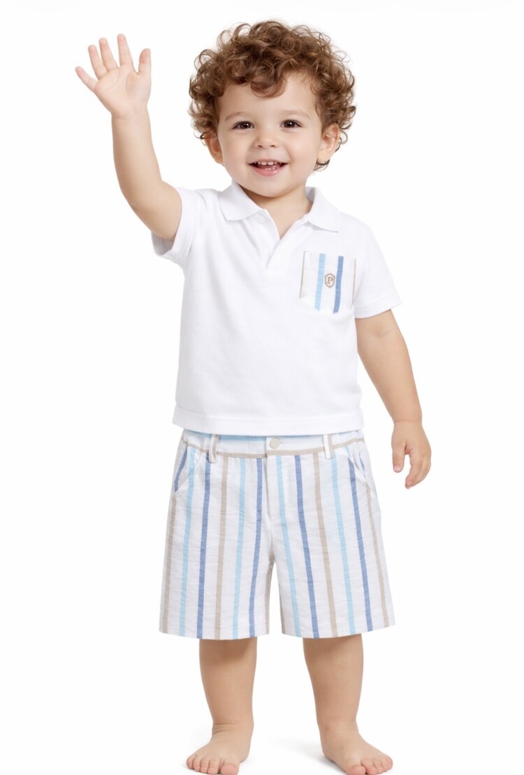 Patachou Patachou SS26 Stripe Short Set - 3343