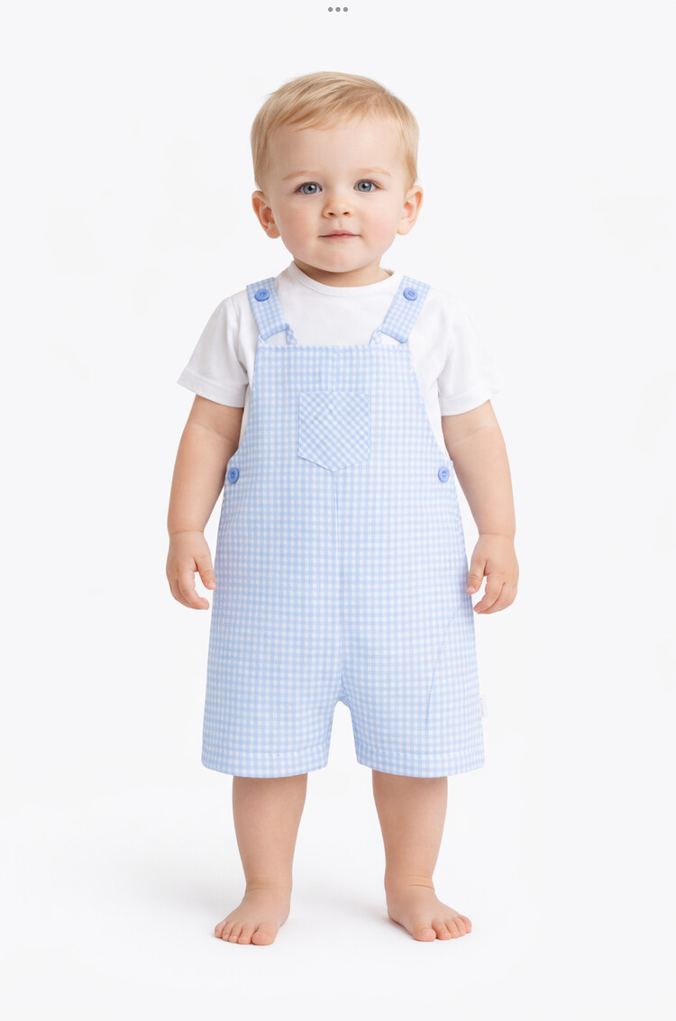 Pastels & Co Pastels & Co SS26 Ross Dungaree Set