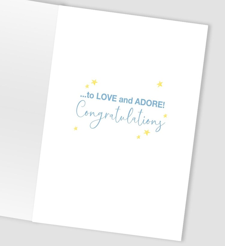 Second Nature Baby Boy Mobile Card