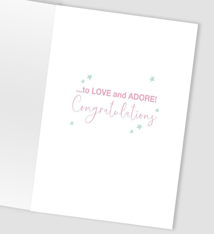 Second Nature Baby Girl Mobile Card