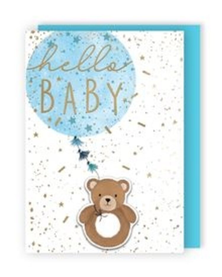 Second Nature Bear Rattle Card