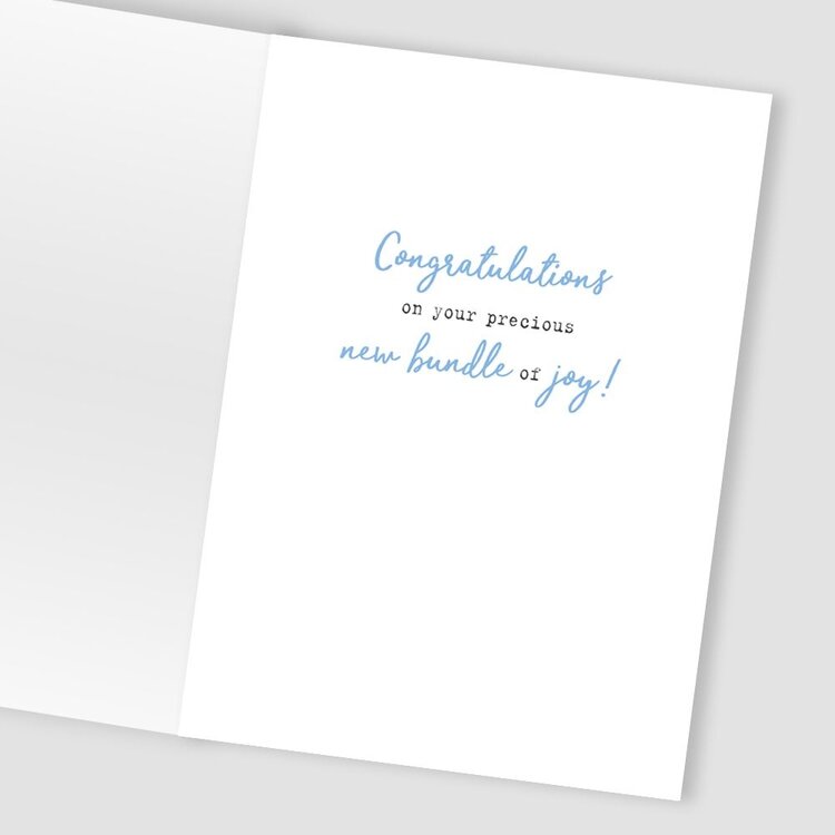 Second Nature Clothes Line Baby Boy Card