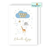 Second Nature Giraffe Baby Boy Card