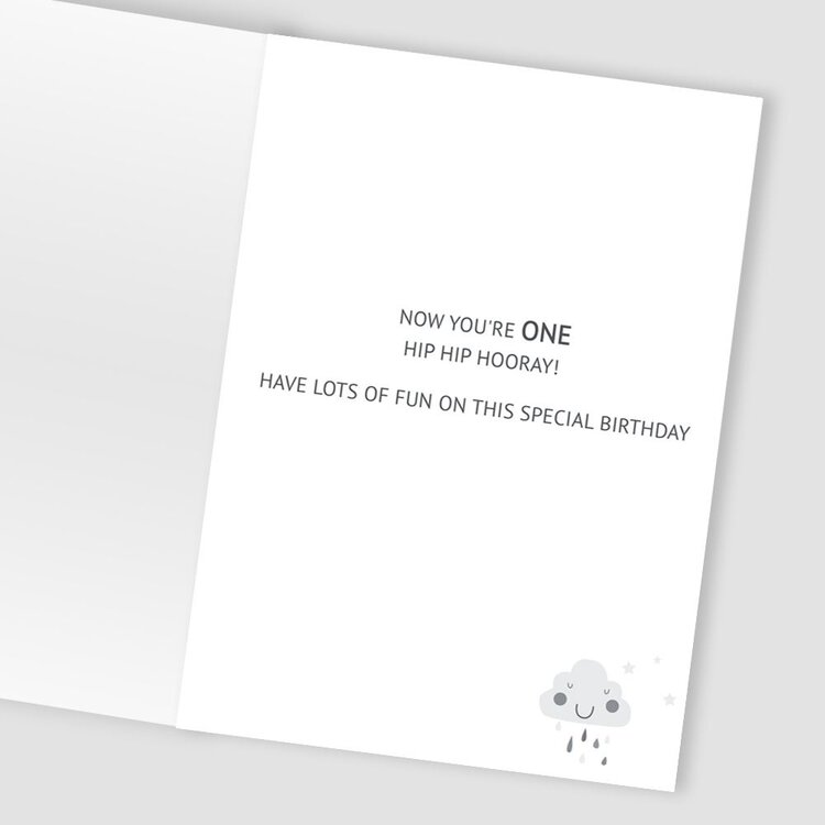 Second Nature Age 1 Boy Card