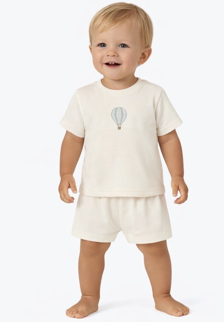 Baby Gi Baby Gi SS26 Air Balloon Short Set - AB70B