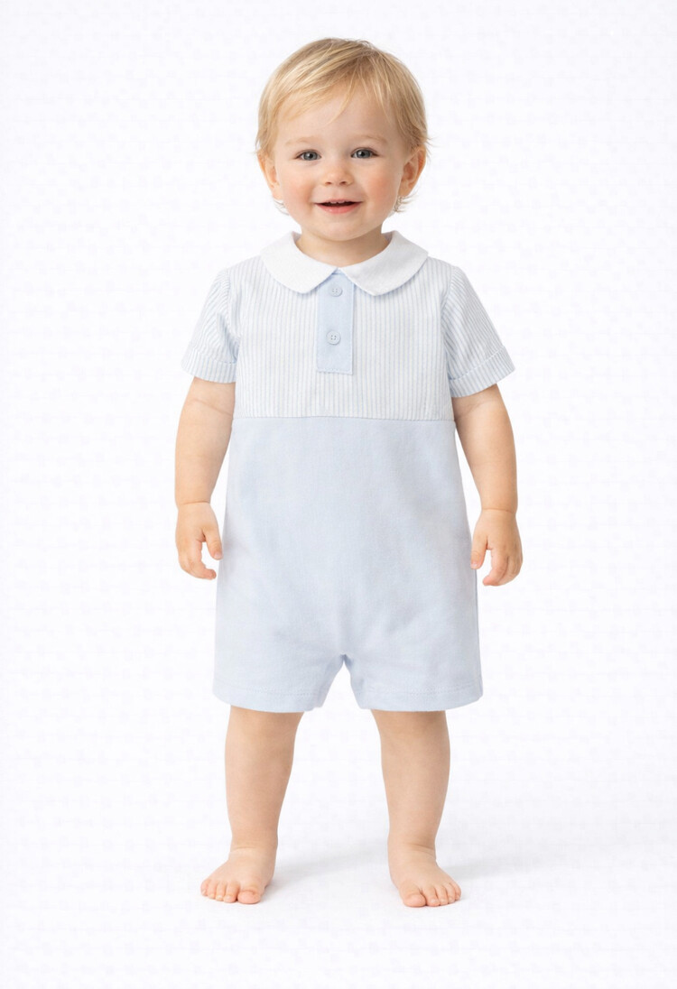 Babidu Babidu SS26 Stripe Romper - 12451