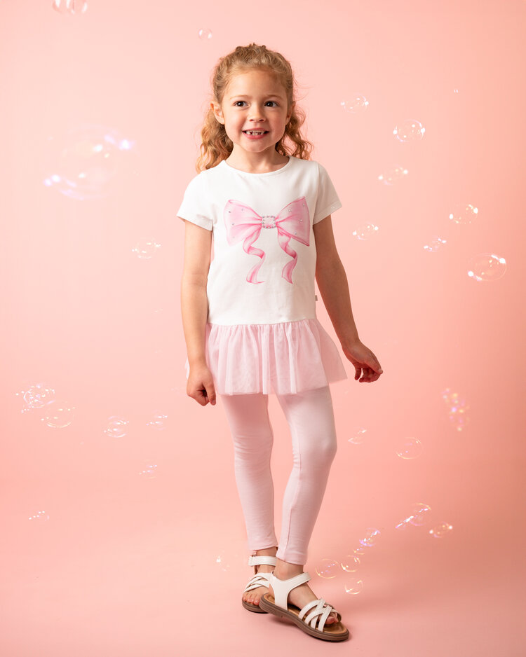 Caramelo SS26 Tulle Trim Legging Set - 3498124