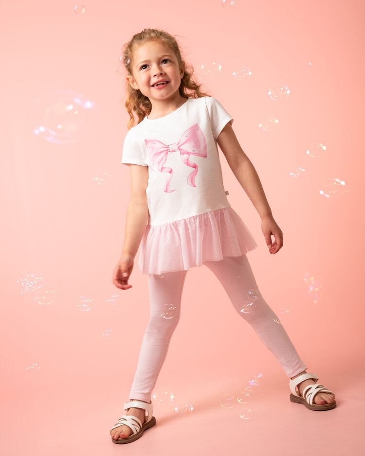 Caramelo SS26 Tulle Trim Legging Set - 3498124