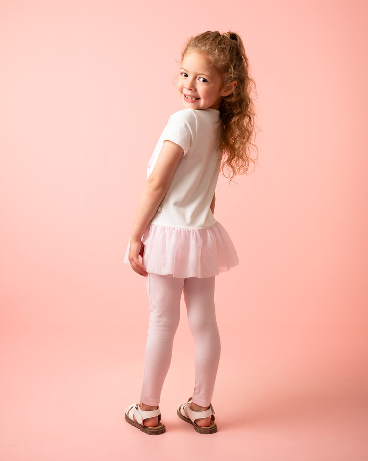 Caramelo SS26 Tulle Trim Legging Set - 3498124