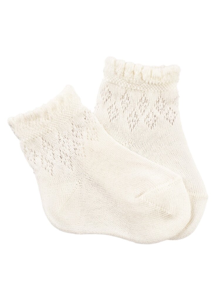 JC Socks JC Baby Open Work Ankle Sock - 30934