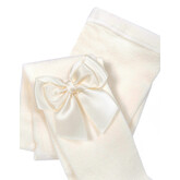 JC Socks JC 47300 Cream Double Bow Tight
