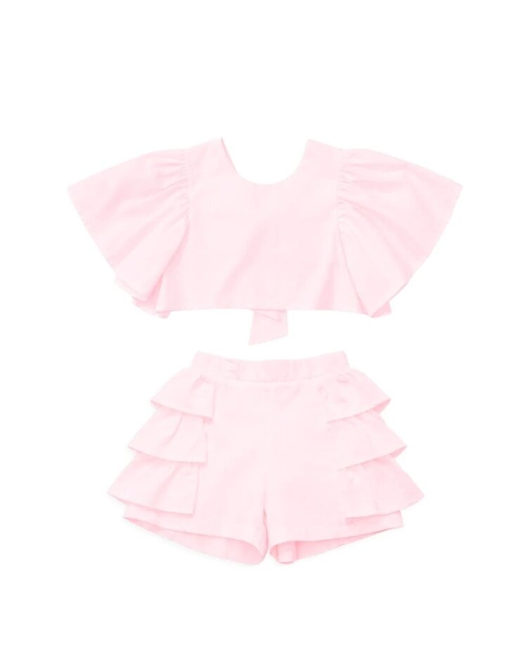 Caramelo SS26 Ruffle Short Set - 035334