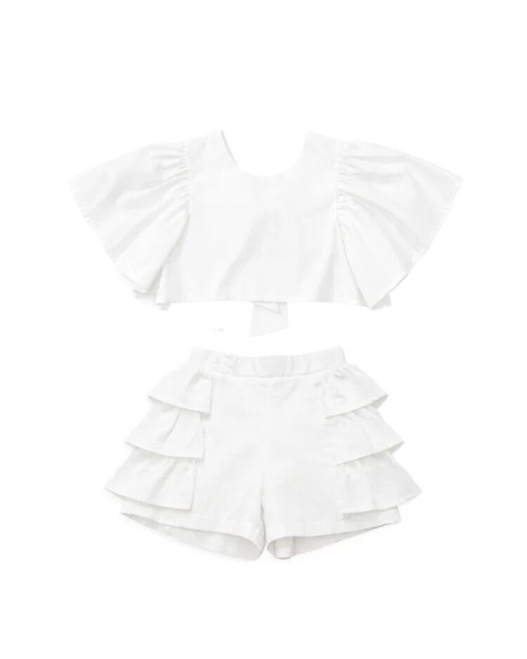 Caramelo SS26 Ruffle Short Set - 035334