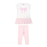 Caramelo SS26 Tulle Trim Legging Set - 3498124