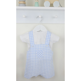 Pex Pex SS26 Flynn Check Dungaree Set